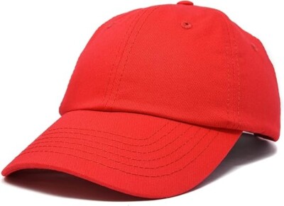 Youth and children's cotton hats for all seasons red hat