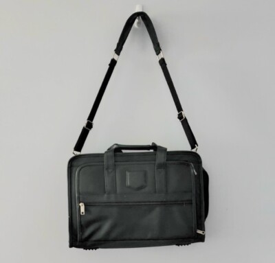 Messenger bag computer work school leather trim mesh front pockets organizer