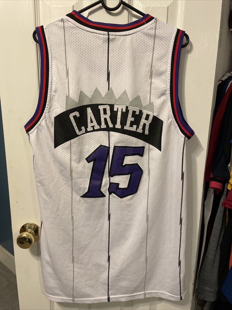 Vince Carter Toronto Raptors basketball Nike men's white jersey