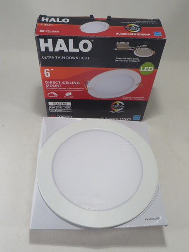 HALO 6" Selectable Canless Direct Ceiling Mount Ultra Thin LED Downlight NEW - 第 2/5 張圖片