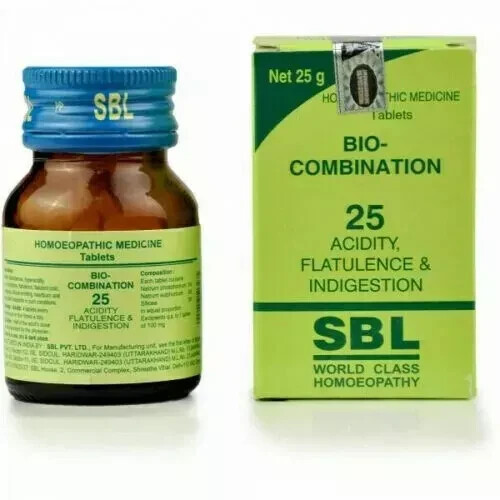 SBL Bio-Combination 25 Relief for Acidity, Flatulence Fast Shipping 2 PACKS - Picture 3 of 4