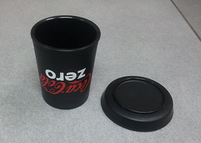 OFFICIAL COCA COLA ZERO BLACK PLASTIC POT NEW VERY RARE