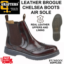 CHELSEA BROUGE BOOTS,SIZES 6-14,RED OXBLOOD HI SHINE,SOUL,SCOOTER,RETRO VINTAGE
