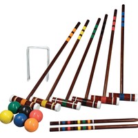 Six Player Croquet Set Sports Fun Family Backyard Game - Six Player Croquet Set Sports Fun Family Backyard Game -