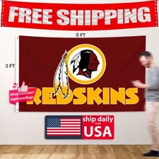 Washington Redskins Football Fans 3x5 ft Flag Christmas Gift Banner