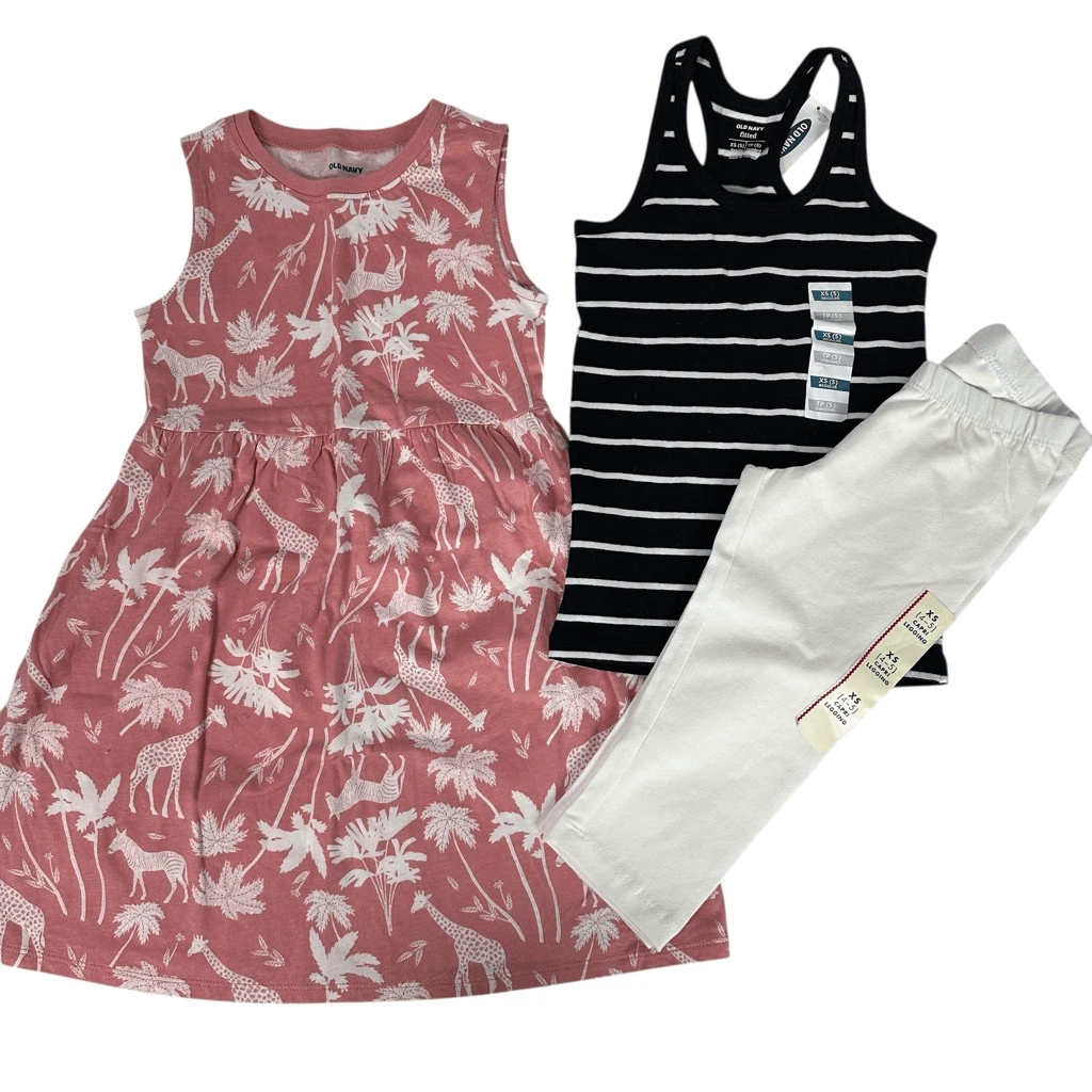 Girls Size 4/5 Summer Clothing Bundle dress tank Capri