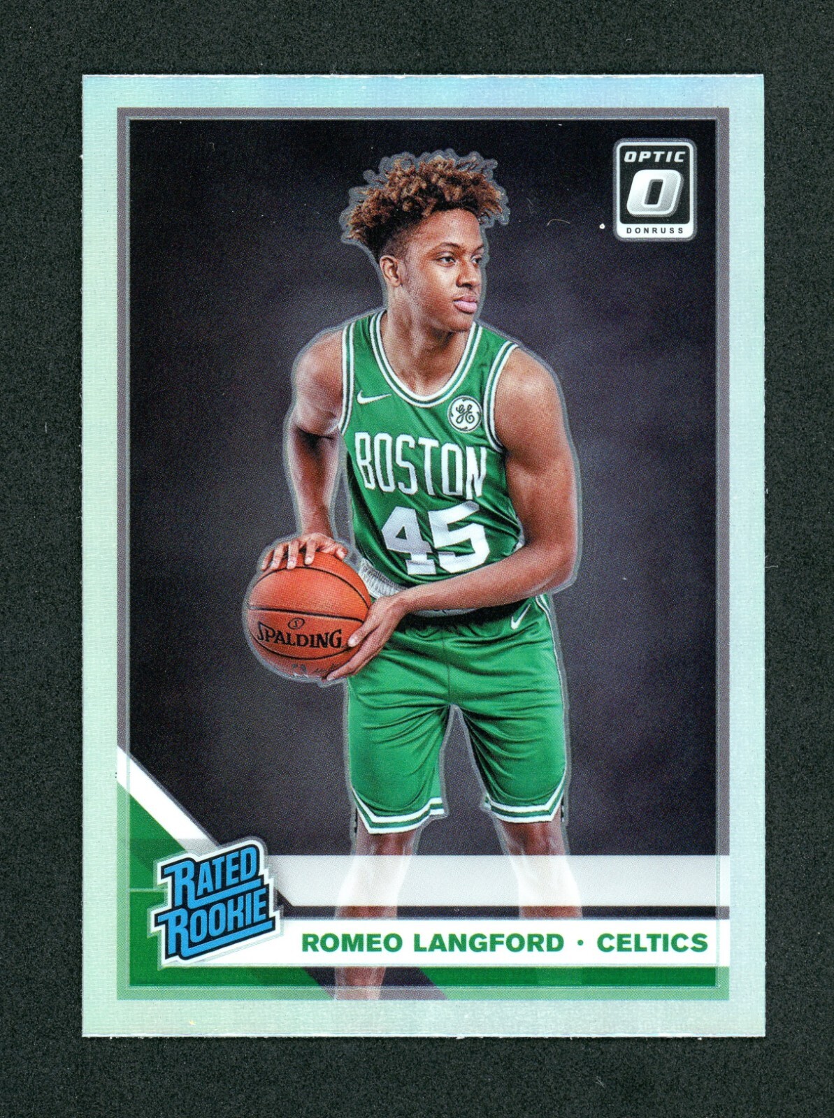2019-20 Donruss Optic Romeo Langford Silver Holo Prizm Rookie Card #182 - SP