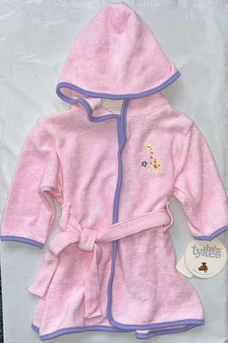 NWT Girls Robe with Hood 0-9 mos Pink