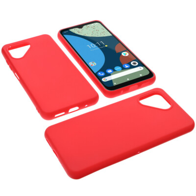 Hülle für Fairphone 4 Tasche Schutz Handytasche TPU Gummi Case Rot