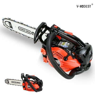 V-MODEST 2511 12'' Gas Chainsaw 25cc 1.5HP 2-Cycle Engine Top Handle Climbing Saw