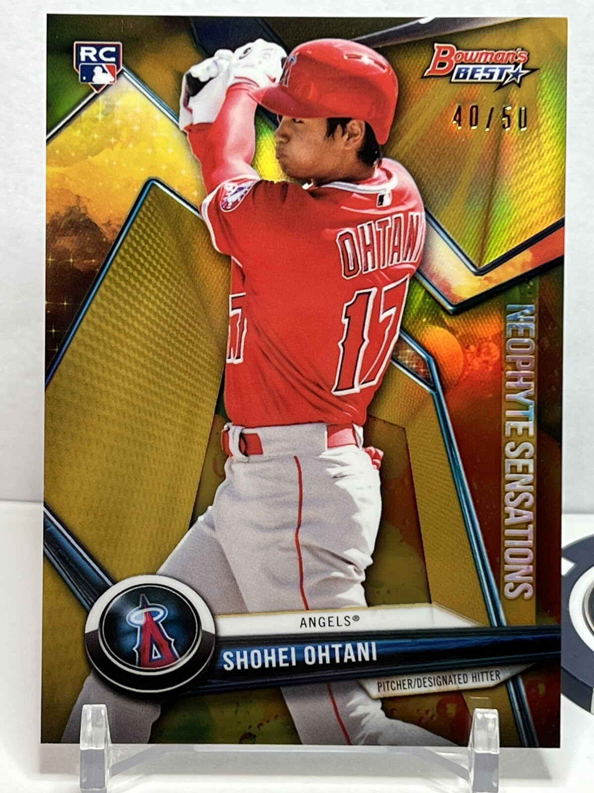2018 Bowman's Best SHOHEI OHTANI RC Neophyte Sensations GOLD /50 💎CLEAN💎📈