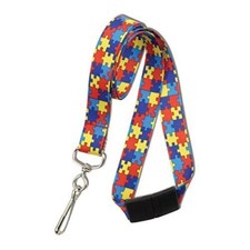 2 Pack - Autism Awareness Breakaway Lanyard with Swivel Hook - Cute Puzzle Piece