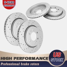 Front & Rear Drilled Brake Rotors Disc Set For Ford Expedition Lincoln Navigator