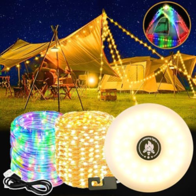 Bobina di luci da campeggio, luce portatile da esterno, striscia LED