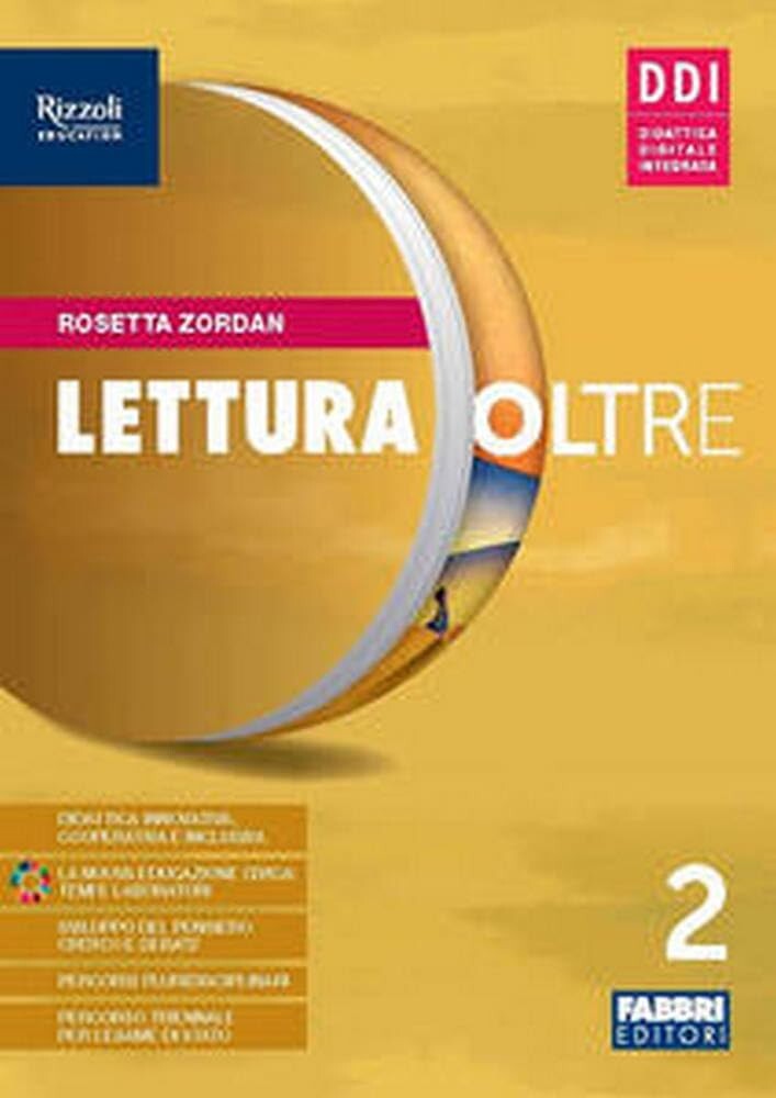 LETTURA OLTRE 2 CON QUADERNO LABORATORIO ZORDAN FABBRI 9788891556455