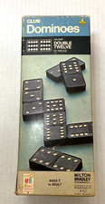 Vtg Milton Bradley Club Dominoes Halsam Double Twelve 91 Pcs #4103 Made in USA