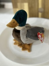 Ty Beanie Baby Jake The Mallard Drake Duck, 1997 1998 Rare Error Tags Rare
