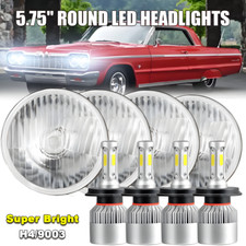For Chevy Impala Bel Air 1962-1975 5.75 5-34 Round Led Headlights Hilo Beam For Chevy Impala Bel Air 1962-1975 5.75 5-34 Round Led Headlights Hilo Beam