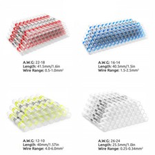 350pcs Waterproof Solder Seal Sleeve Heat Shrink Butt Wire Connectors Terminals