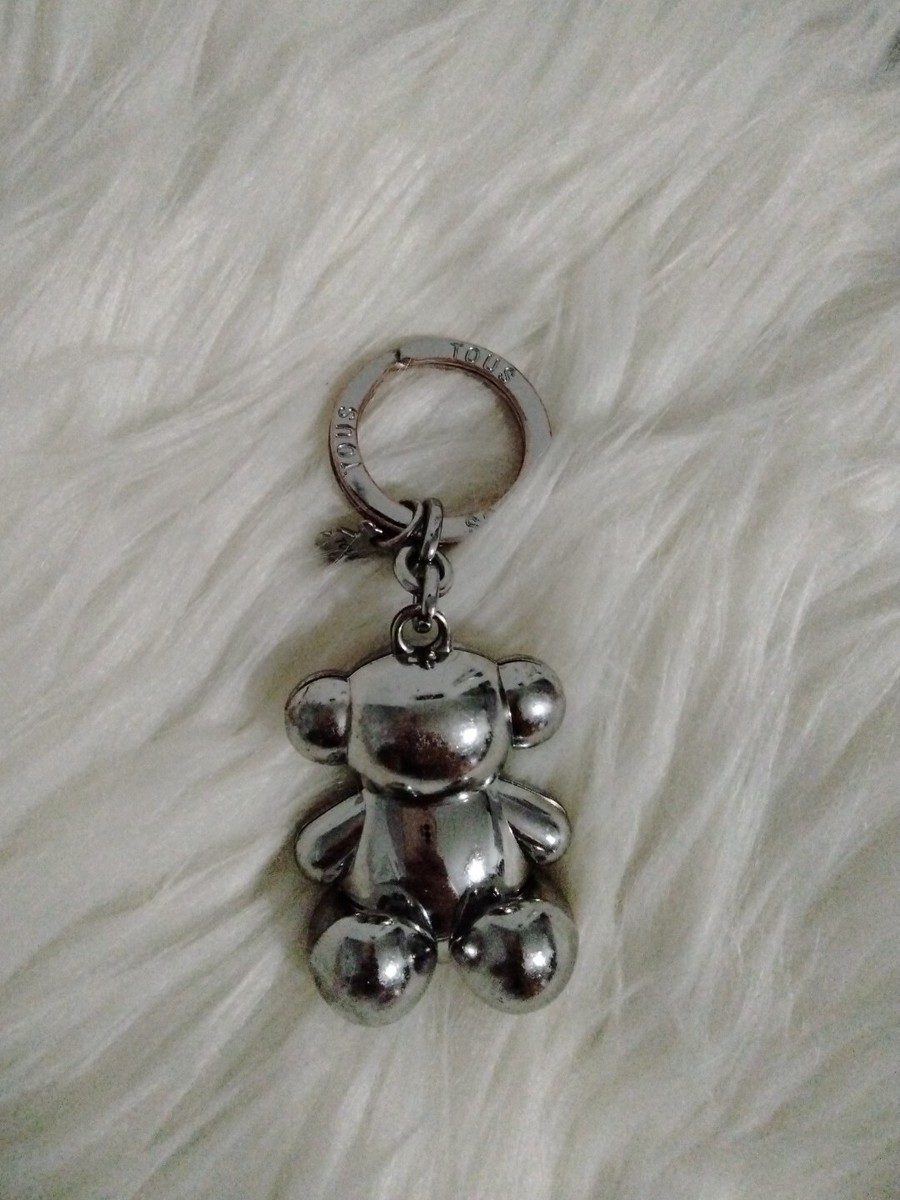 TOUS 750小さく珍しいテディベアチャーム サファイヤ Tous Silver-colored metal Bold Bear Key ring. | eBay