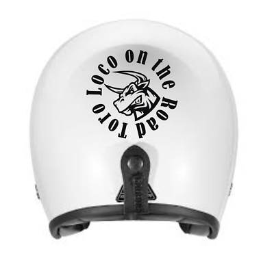 KIT 2 ADESIVI HARLEY DAVIDSON Casco logo moto sticker vinile chopper