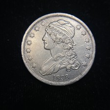 1838 P Capped Bust Quarter Dollar About UNC AU++ Type Coin 25c