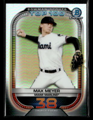 Max Meyer 2021 Bowman #BTP-38 Bowman Scouts Top 100 Miami Marlins