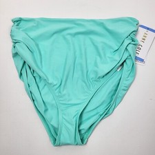 Anne Cole Limited Edition Ladie Convertible High Waist Shirred Swim Bottom Largo