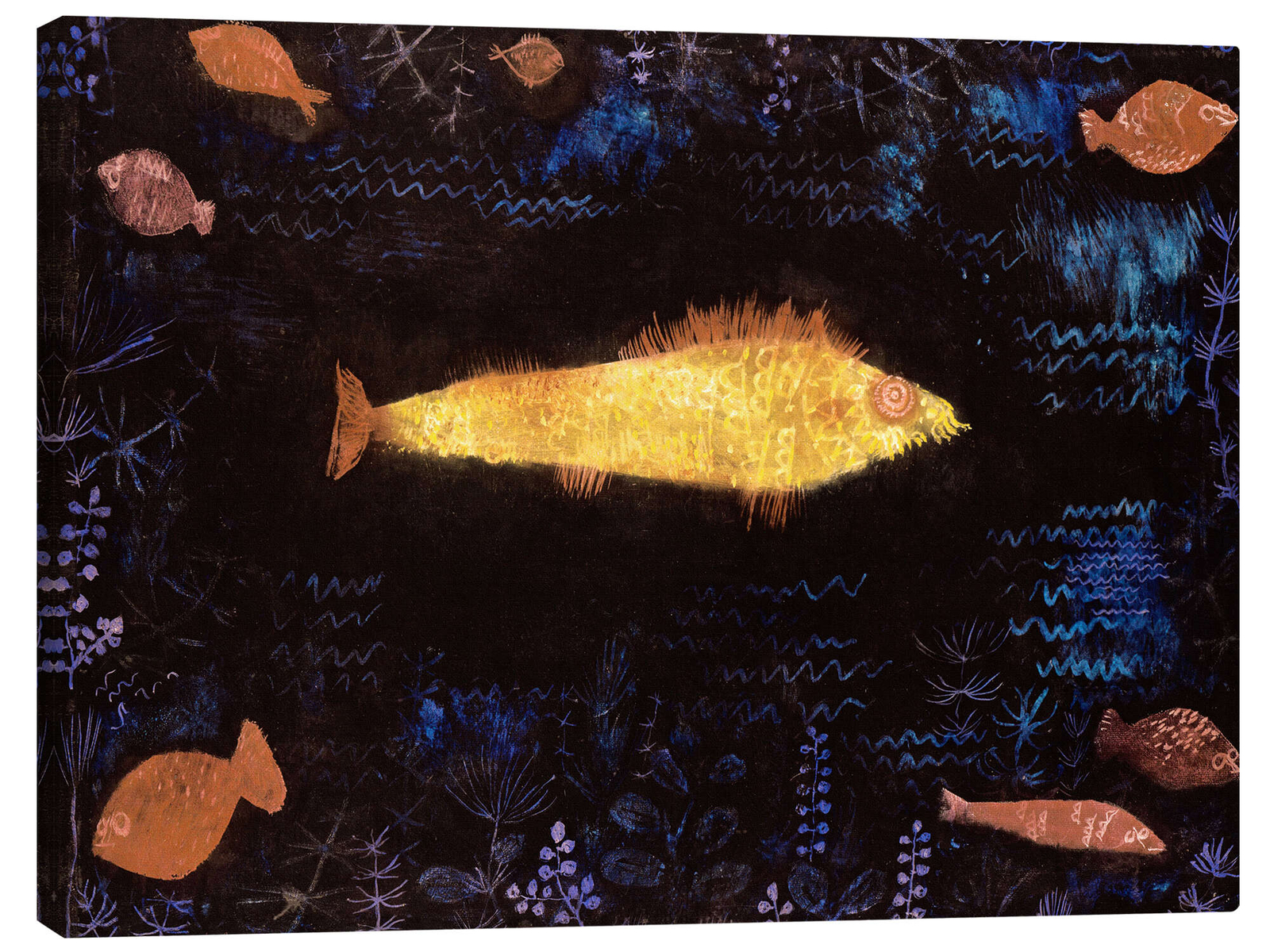 Leinwandbild Der Goldfisch - Paul Klee
