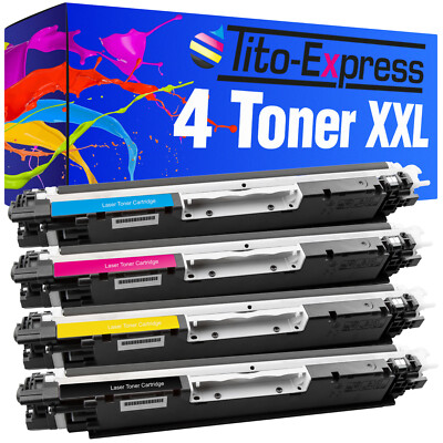 4 Toner PlatinumSerie XXL für HP Color LaserJet Pro MFP M176N MFP M177FW 130A 13