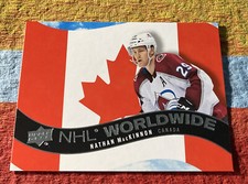 2020-21 Upper Deck Series 1 NHL Worldwide #WW3 Nathan MacKinnon