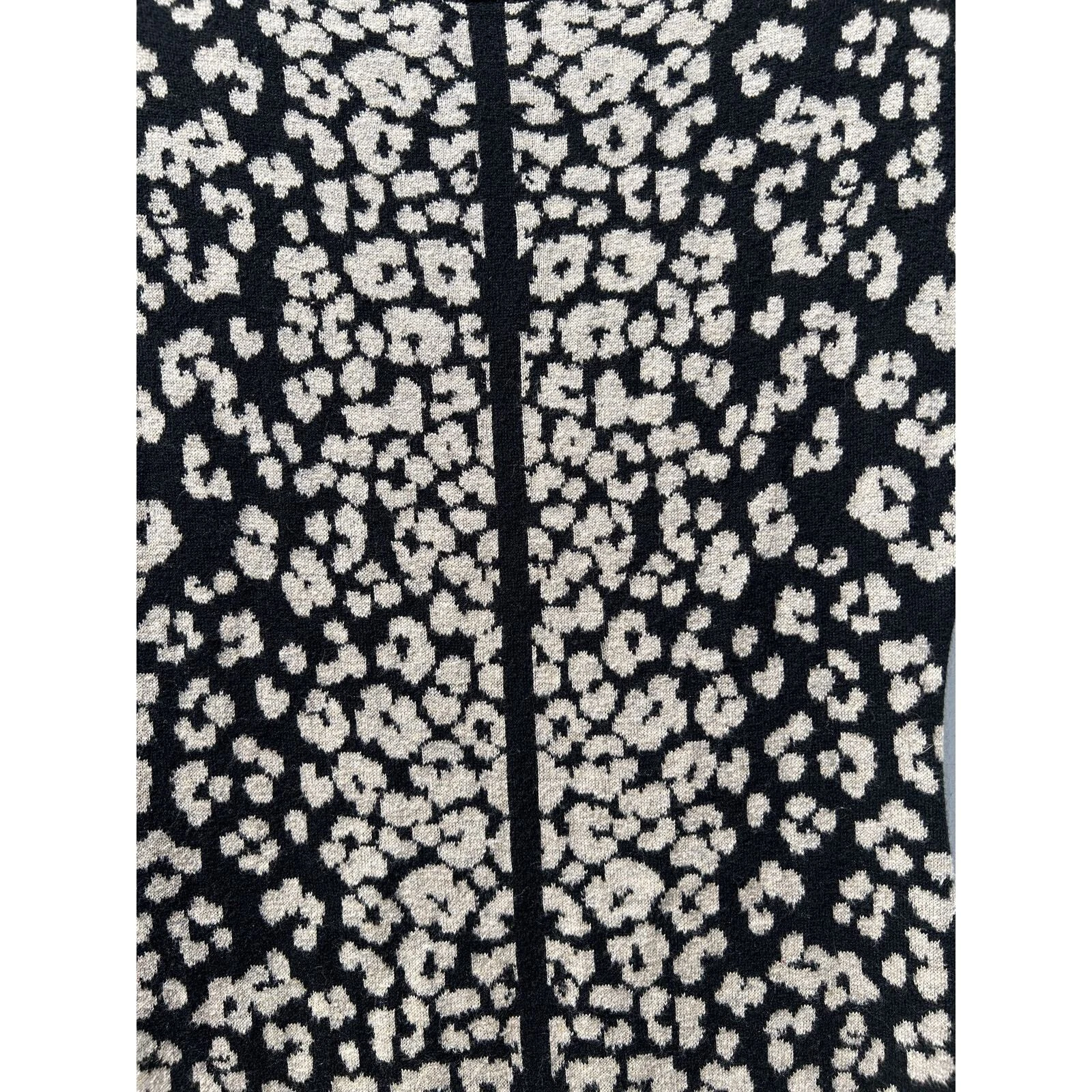 UNDERCOVER Victoria's Secret Bodycon mini abito maglione maniche ad aletta stampa leopardata taglia S