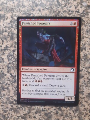 MTG - 1 x Famished Foragers -  Midnight Hunt - Foil