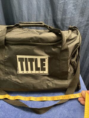 Title Boxing Club Sport Gear Gym Duffel Bag 16 x 10 x 12 Inches BLACK   B10