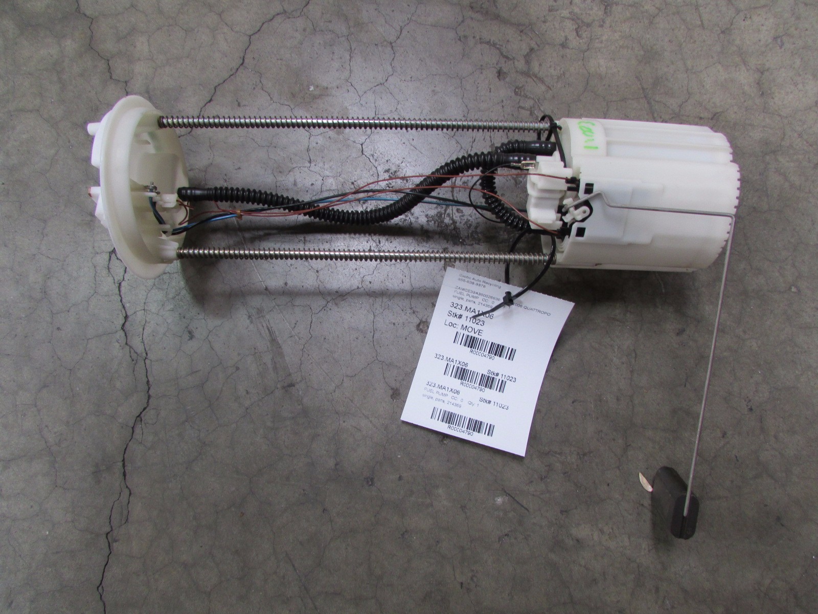 Maserati Quattroporte M139, Single Sytle Fuel Pump, Used, P/N 214369