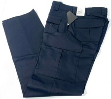 NEW MENS BLAUER 8816 8 POCKET POLY COTTON BLEND PANTS DARK NAVY 37x37 UNHEMMED