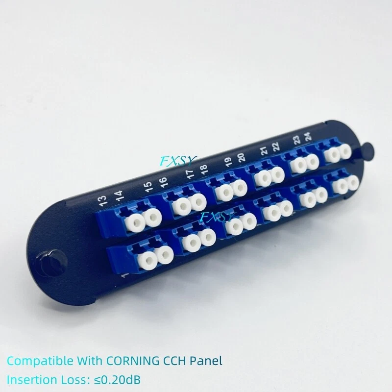 Fiber optical Panel with 12 LC Duplex SM Adapters for CORNING CCH - Image 2 of 4