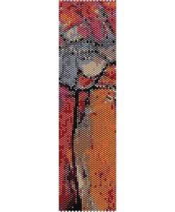 Details About Abstract 33 Peyote Cuff Beaded Bracelet Pattern By Karen Zumbrun - 