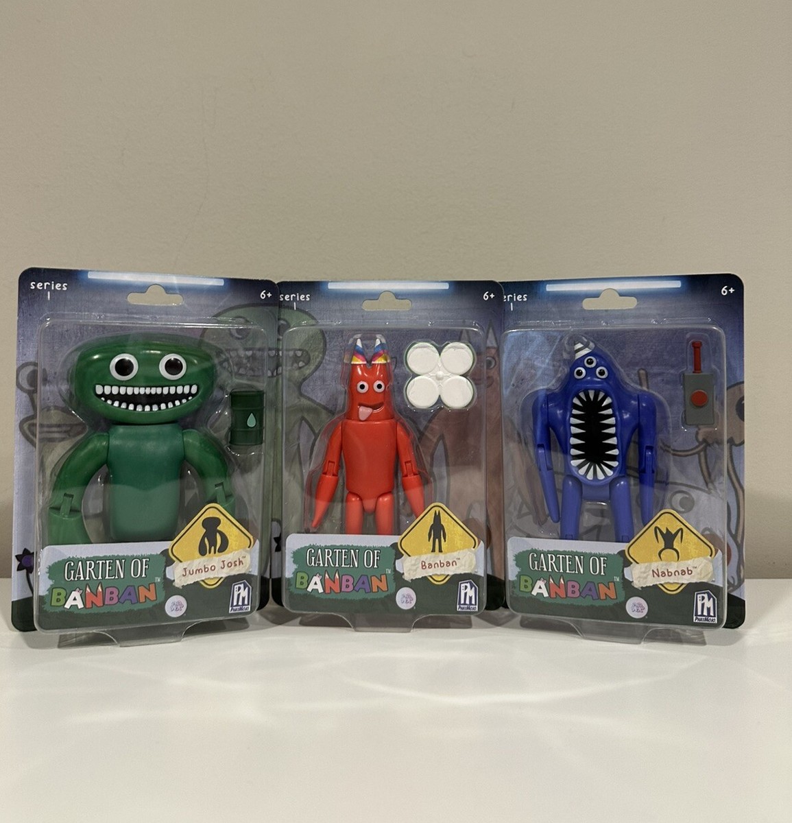 Garten Of Banban Jumbo Josh & Nabnab 3 Action Figure Set Series 1