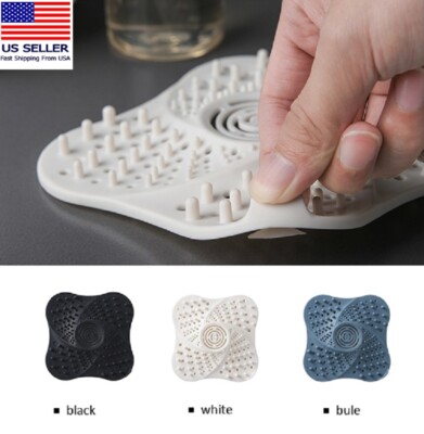 2pcs Drain Hair Catcher Bath Stopper Plug Sink Strainer Filter Cover Traps 2pcs Drain Hair Catcher Bath Stopper Plug Sink Strainer Filter Cover Traps