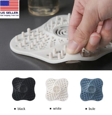 Hair Catcher Drain Stopper Shower Sink Strainer Filter Cover Bathroom 1-Pack - Image 1 of 4