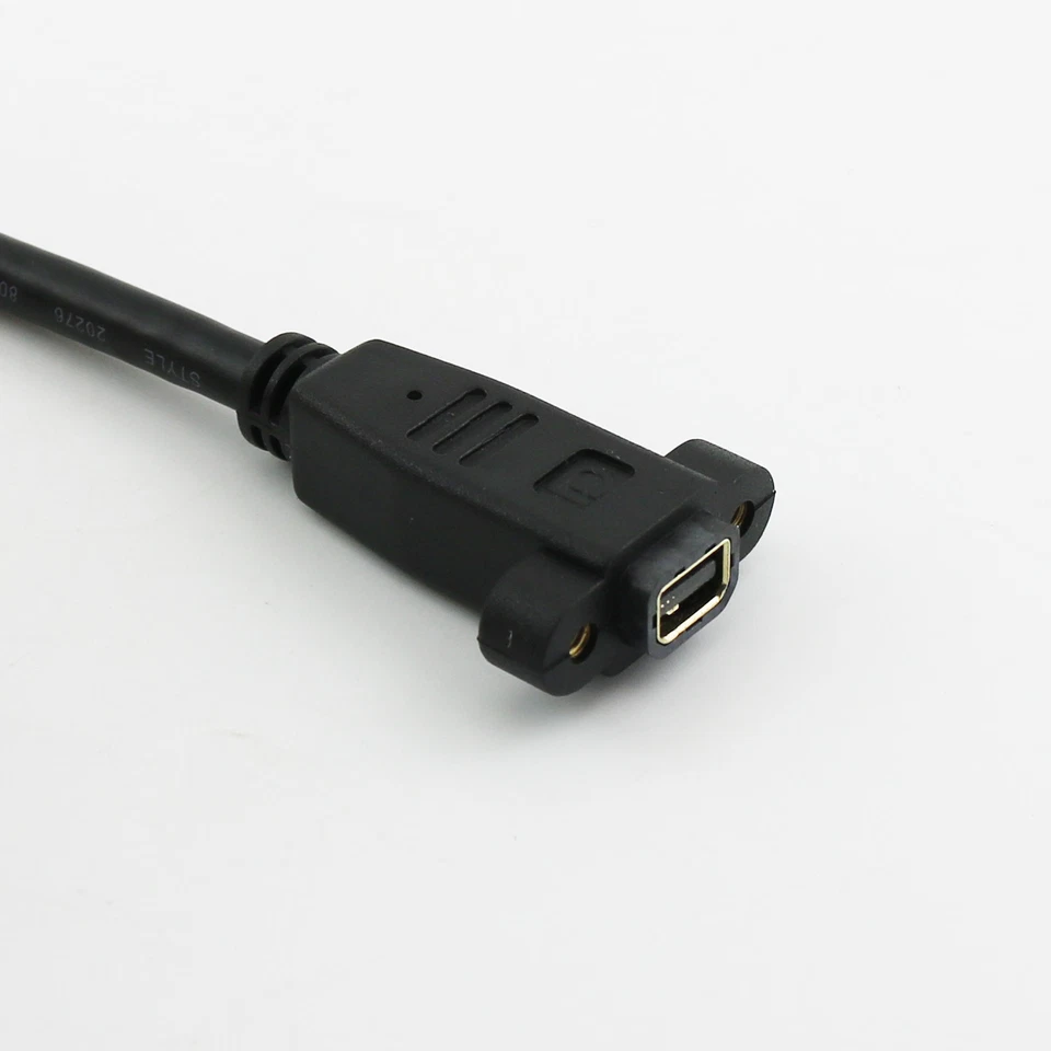 Mini DisplayPort Female to Female Panel Mount Jack Mini DP Extension Cable 30cm - Image 4 of 4