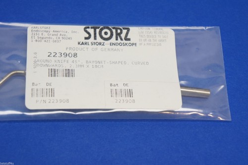 Karl Storz 223908 Round Knife 45deg, Bayonet-Shaped, Curved Downwards 2.3mmx18c - Picture 2 of 4