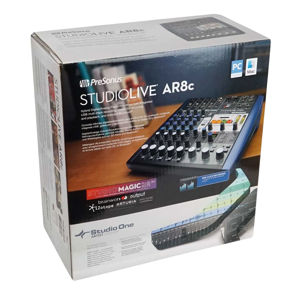 PRESONUS StudioLive SLM AR8C 8 Ch. Mixer Recording Interface+Software Upgrade - Image 4 of 4