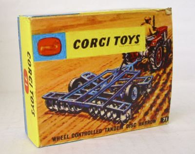 Repro Box Corgi Nr. 71 Tandem Disc Harrow