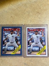 Nestor Cortes 2023 Topps 1988 Blue Parallel & Base Card Yankees