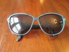 Vintage LUXOTTICA Avant Garde Large Cat-Eye Sunglasses 1368 Teal - Made in Italy