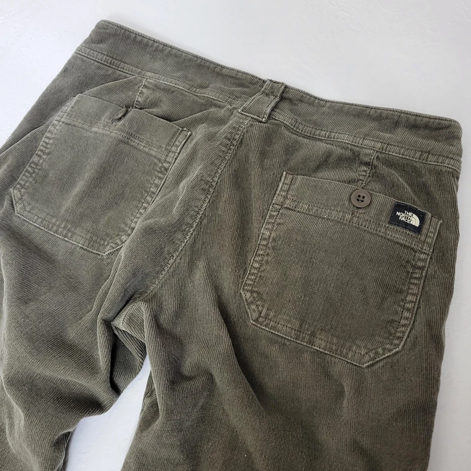 The North Face 灯芯绒工装裤女式 0 码卡其色实用拉链口袋 — 第 4/4 张图片