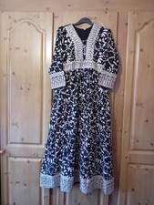 Pakistani Wedding Long Dress MAXI SIZE XL IN BLACK COLOUR