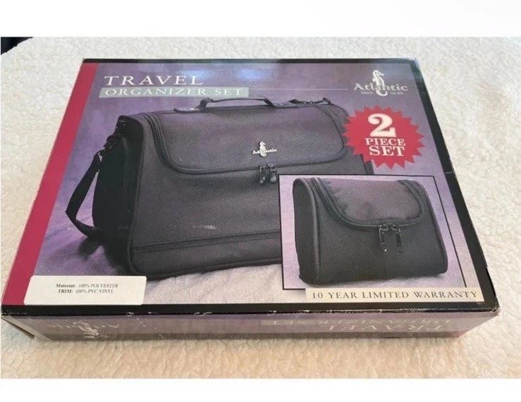Atlantic 2 pieces Vintage TRAVEL ORGANIZER SET bag